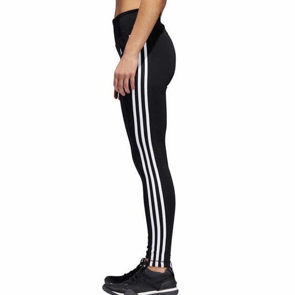 adidas Ladies' 3 Stripe Tight climate active pants - Picture 3 of 5